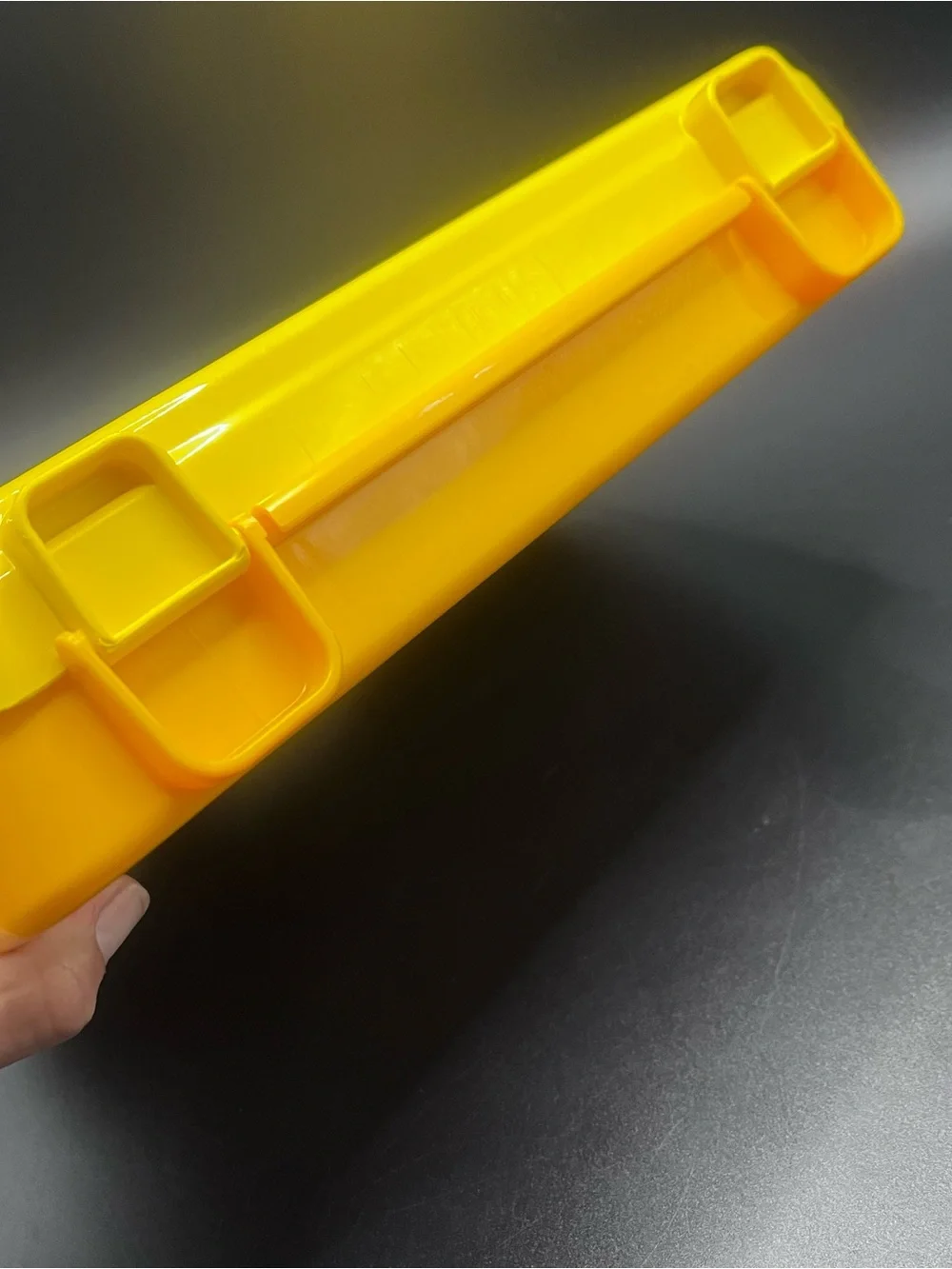 LEGO Plastic Storage Box / Carrying Case W/Handle Yellow Removable Dividers